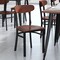 Flash Furniture Metal Dining Chairs - Walnut Wood Seat/Back, PK 2 2-XU-DG6V5B-WAL-GG - alternate 1